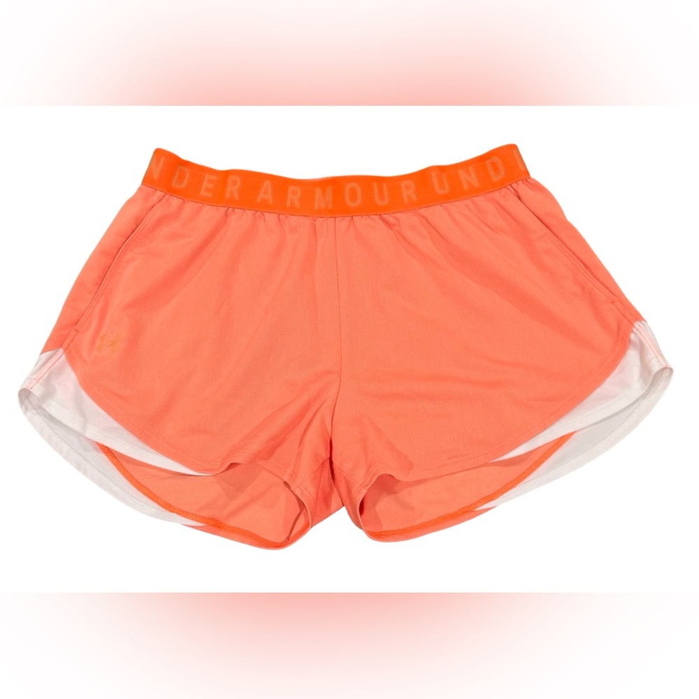 Under Armour Women's Neon Orange Athletic Shorts